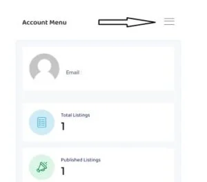 Enter Account Menu