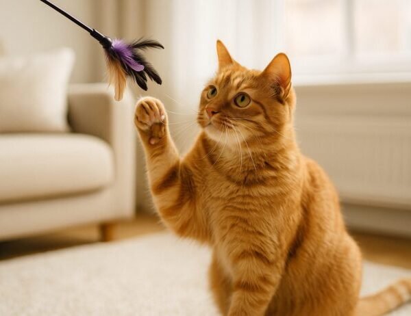 Fun games to play with your cat to keep them active
